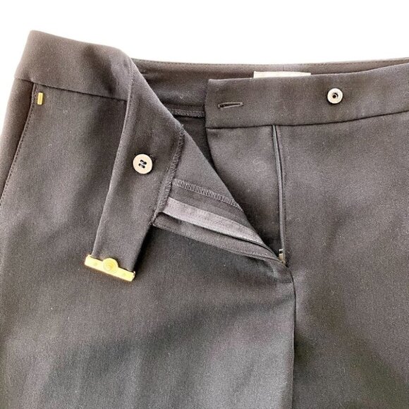 Tahari black trousers with gold accents, with narrow leg opening, medium rise - Picture 10 of 14